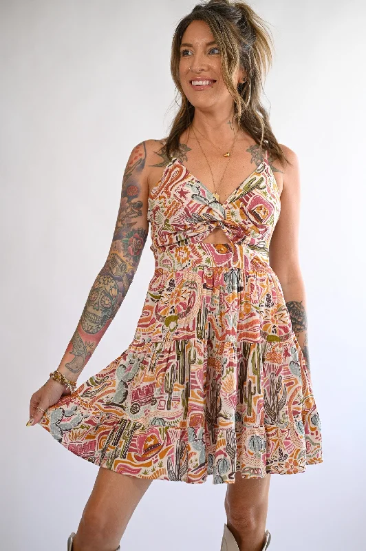 Saloon Mini Dress Comfortable Casual Mini Dress