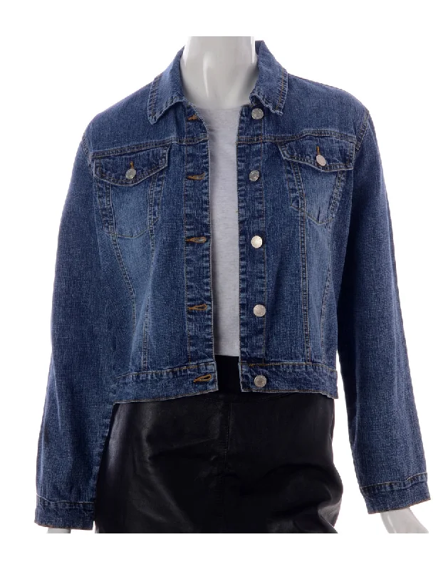 Label Cute But Psycho Denim Jacket Faux Fur Fabric Real Fur Fabric Shearling Fabric