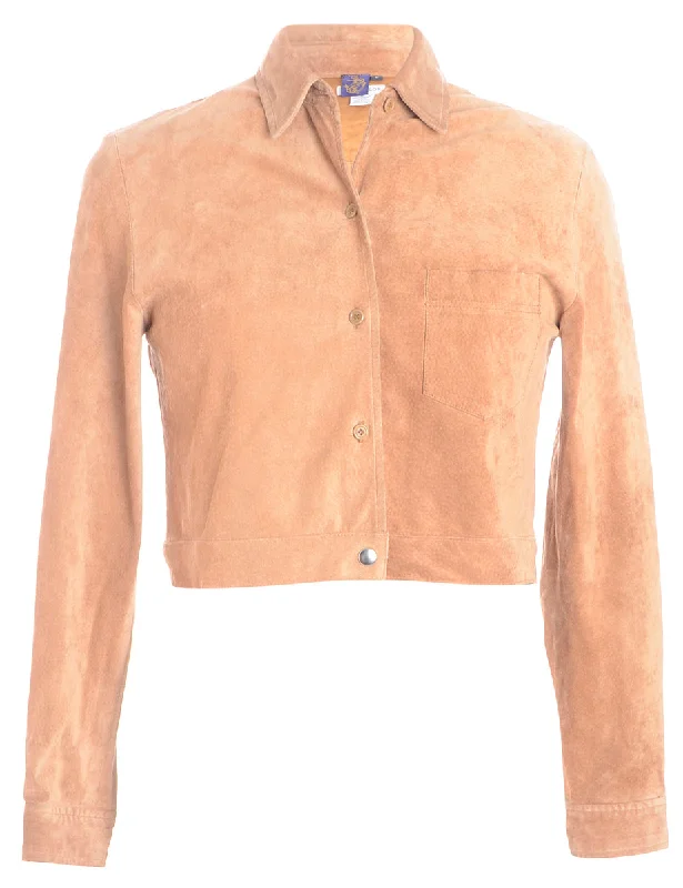 Label Felicia Cropped Jacket Ribbed Jacket Pleated Jacket Ruffled Jacket