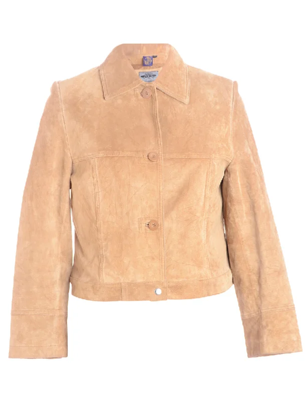 Label Felicia Cropped Jacket Zippered Front Buttoned Front Snap Front