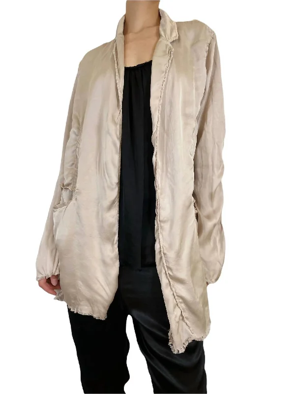 Park Jacket In Oat Oversized Jacket Tailored Jacket Straight Jacket