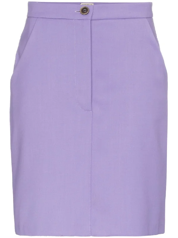 high-waisted mini skirt linen skirt airy