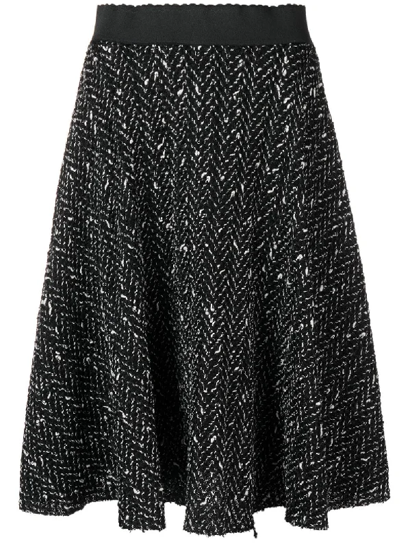 pleated knit skirt relaxed fit skirt