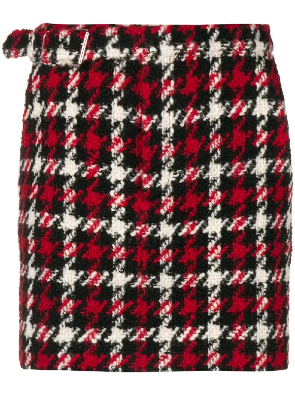 houndstooth mini skirt lace skirt romantic