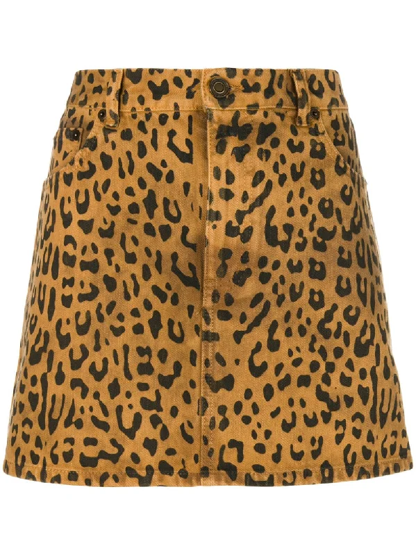 leopard print mini skirt mini skirt trendy