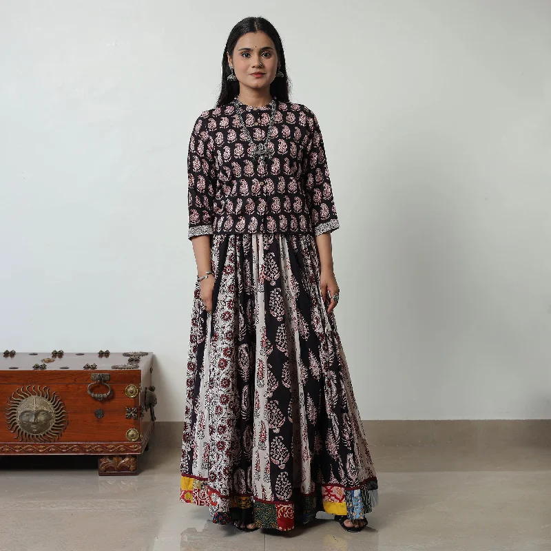 Multicolor - Bagh Print Skirt with 24 Kali Patchwork 10 mini skirt trendy