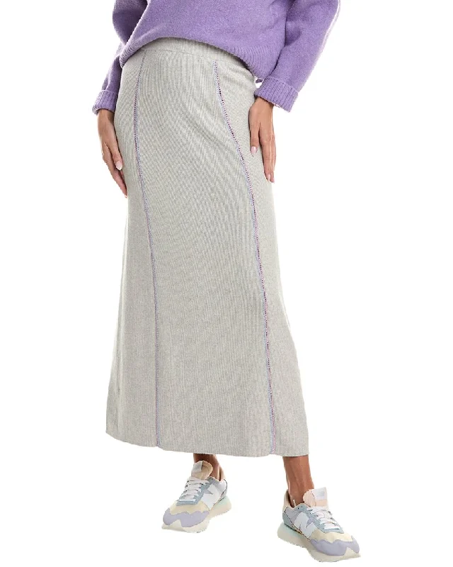 ATM Anthony Thomas Melillo Cashmere-Blend Maxi Skirt wool skirt breathable