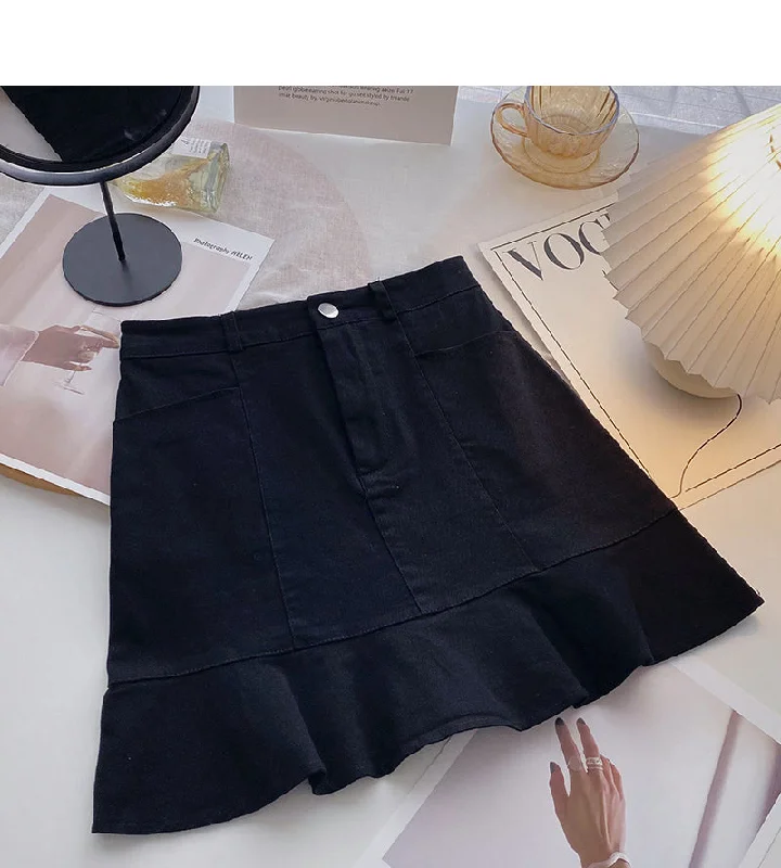 New Korean version of foreign style thin solid color Hip Wrap Skirt 5644 elastic waist skirt New Korean version of foreign style thin solid color Hip Wrap Skirt 5644 elastic waist skirt