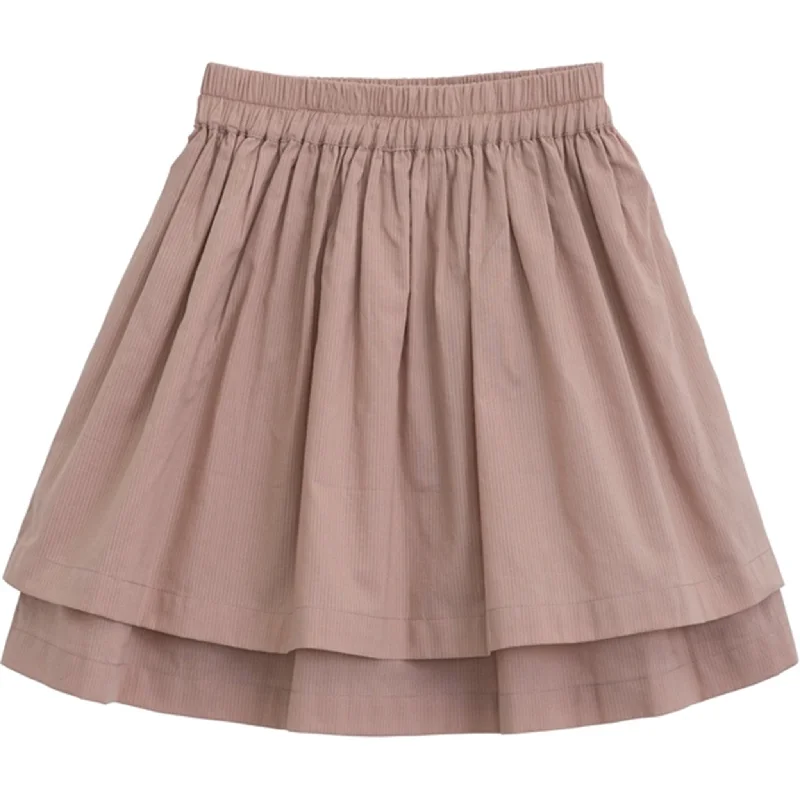 Serendipity Almond Skirt leather skirt sleek