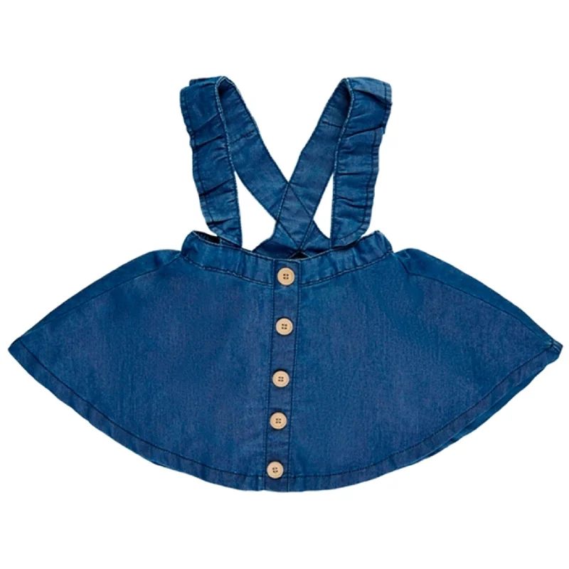 THE NEW Siblings Blue Denim Gambit Skirt leather skirt bold