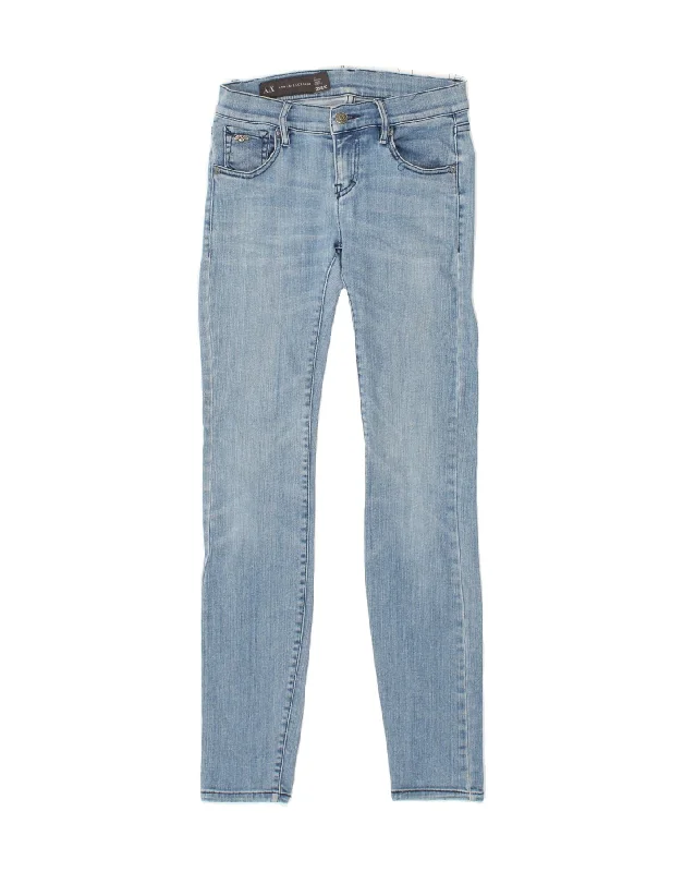 ARMANI EXCHANGE Womens Skinny Jeans W25 L30  Blue Classic Blue Denim Jeans