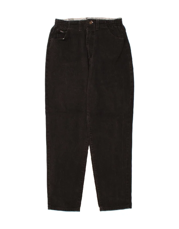 LEE Womens Tapered Jeans W30 L30 Black Stylish High-Rise Mom Jeans