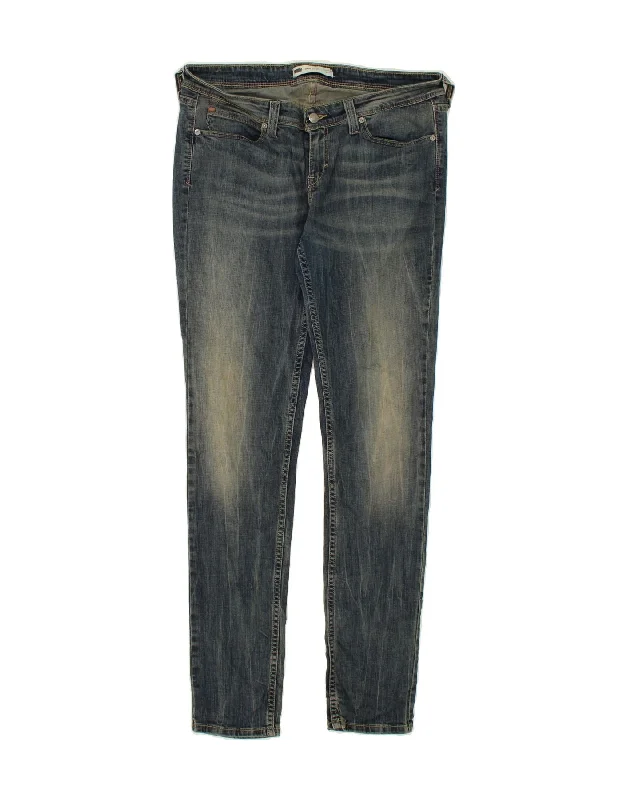 LEVI'S Womens Demi Curve Low Waist Skinny Jeans W34 L31 Blue Cotton Trendy Plus Size Jeans LEVI'S Womens Demi Curve Low Waist Skinny Jeans W34 L31 Blue Cotton Trendy Plus Size Jeans