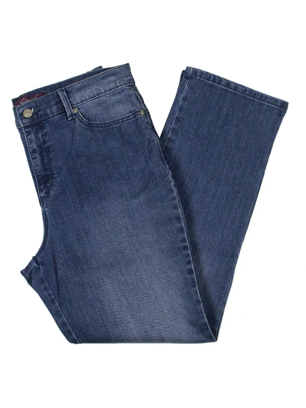 Petites Amanda Womens Classic Rise Medium Wash Tapered Leg Jeans Chic Faded Blue Jeans Petites Amanda Womens Classic Rise Medium Wash Tapered Leg Jeans Chic Faded Blue Jeans