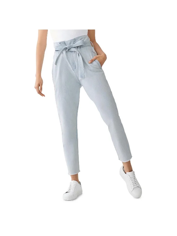 Susie Womens Denim High Rise Tapered Leg Jeans Trendy Vintage Denim Jeans
