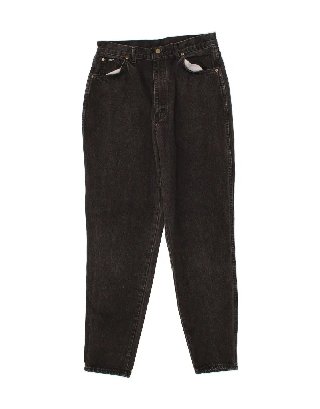 VINTAGE Womens Tall Tapered Jeans US 15 Large W32 L31 Black Cotton Casual Light Wash Jeans VINTAGE Womens Tall Tapered Jeans US 15 Large W32 L31 Black Cotton Casual Light Wash Jeans