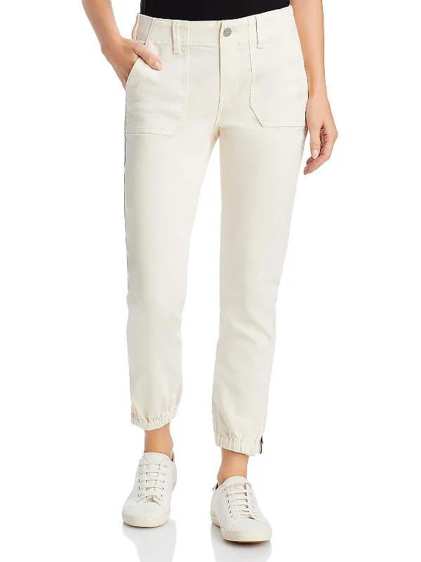 Womens High Rise Crop Jogger Jeans Trendy Plus Size Jeans